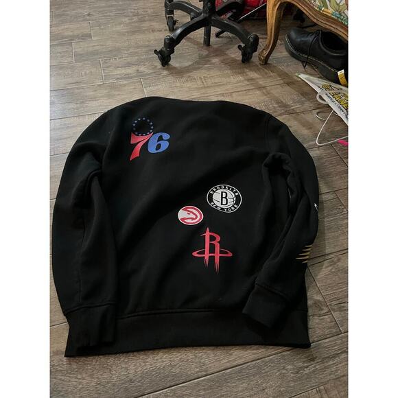 Ultra Game Men's Black NBA Team Logos Pullover Hoodie Size Medium - Picture 8 of 10